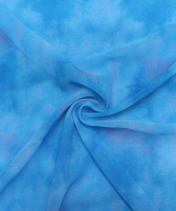 light blue colour viscose georgette fabric